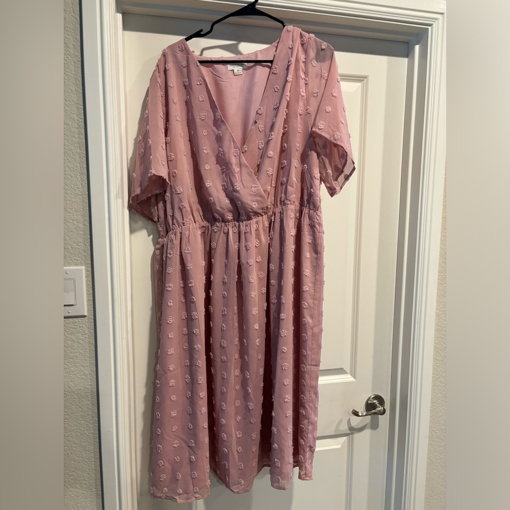 Chic soul evening in the park dress in mauve.
